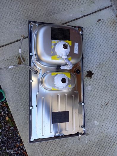 sink and tap with waste