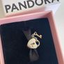 Pandora Two Tone Lock and 14k Gold Key Charm Image 6