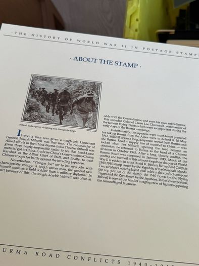 The History of World War II in post stamps