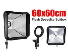 60cm 24 x 24 Speedlight Photo Softbox for Speedlite Flash - Universal Fit | New