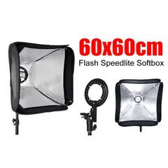 60cm 24 x 24 Speedlight Photo Softbox for Speedlite Flash - Universal Fit | New