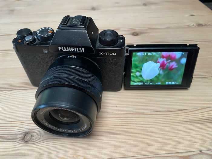 Fujifilm XT100 with Fuji 15-45mm zoom lens