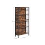 Rustic Bookcase 4 shelves Image 6