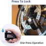 Motorcycle Motorbike Motor Cycle Bike Bicycle Scooter Wheel Disc Brake Alarm Lock Aluminum Alloy Security Anti-theft Image 5