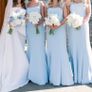 3 x Baby Blue Bridesmaid Dresses Image 4
