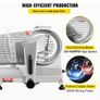 Commercial Meat Slicer, 200W Electric Deli Food Slicer, 350-400RPM Meat Slicer with 8" Carbon Steel Blade, 0 - 0.47 inch Adjustable Thickness Image 3