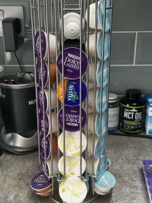 Coffee pods and stand