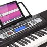 54 Key Keyboard Piano with Power Supply, Sheet Music Stand, Piano Note Stickers & Simply Piano Lessons, Black Image 7