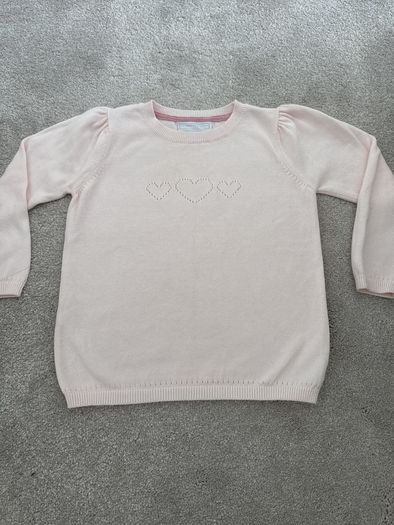 girl top pink the little white company 2-3 years