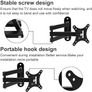 NEW SALE | Tilt & Swivel TV Wall Mount Bracket, Fits for 10 13 15 17 19 20 21 22 23 24 25 26 Inch LED LCD Plasma Screen Monitor Max Load Capacity 22 lbs VESA 75x75 & 100x100 Image 4