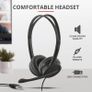 2-in-1 Home Office Set, USB Headset with Microphone, HD Webcam 720p, Wired Headphones with In-line Volume Control, Web Camera with Photo Button for PC, Computer, Mac, Skype, Teams, Zoom Image 8