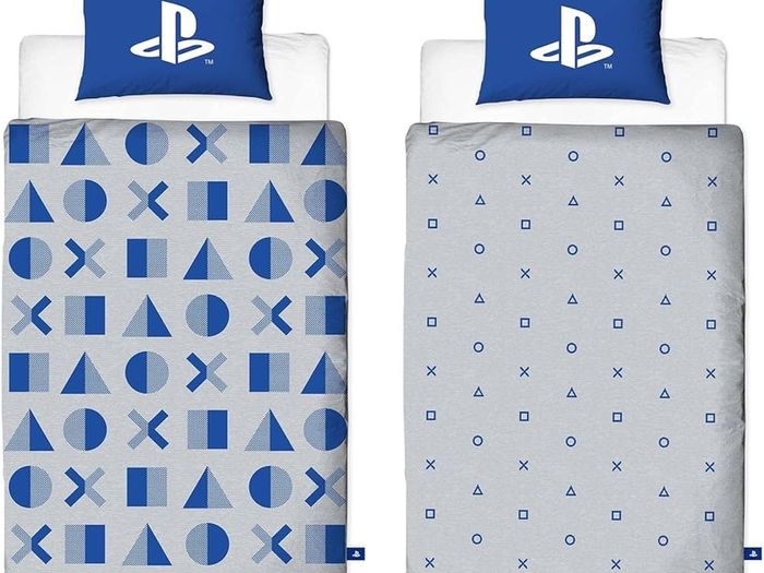 PlayStation Official Duvet Cover Layer Design | Reversible 2 Sided Bedding Duvet Cover, Pillow Case Included