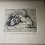 picture etching a figurative sketch of a person resting or sleeping Image 3