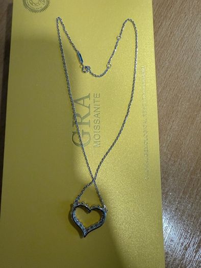 Moissanite Heart Necklace