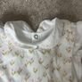 Jacadi girls baby romper with matching vest age 1 months Image 2