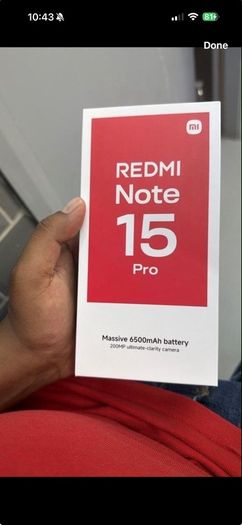 Redmi Note 15 pro 8/256GB Brand New Sealed 2 years Warranty RECEIPT