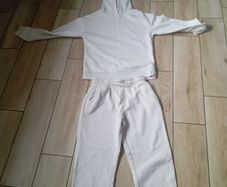 girls wear tracksuit aged 11-12 years light oatmeal in colour