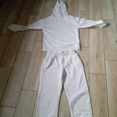 girls wear tracksuit aged 11-12 years light oatmeal in colour