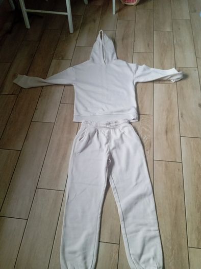 girls wear tracksuit aged 11-12 years light oatmeal in colour