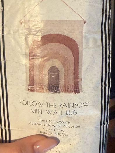 OYOY mini wall rug rainbow