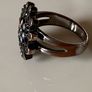 Black Round Cocktail Ring Image 4