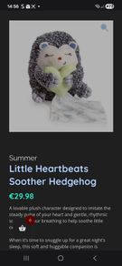 Heartbeat soother toy