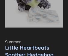 Heartbeat soother toy