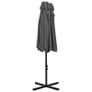 Outdoor Parasol with Aluminium Pole Anthracite Image 5