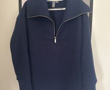 Women's Sweaty Betty Quarter Zip Top Navy