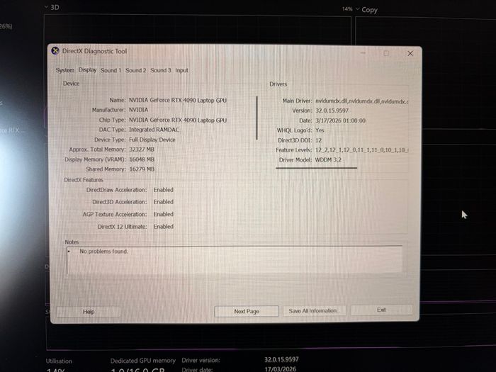 Lenovo Legion Pro 7i RTX 4090 / i9-14900HX / Warranty Nov 2026