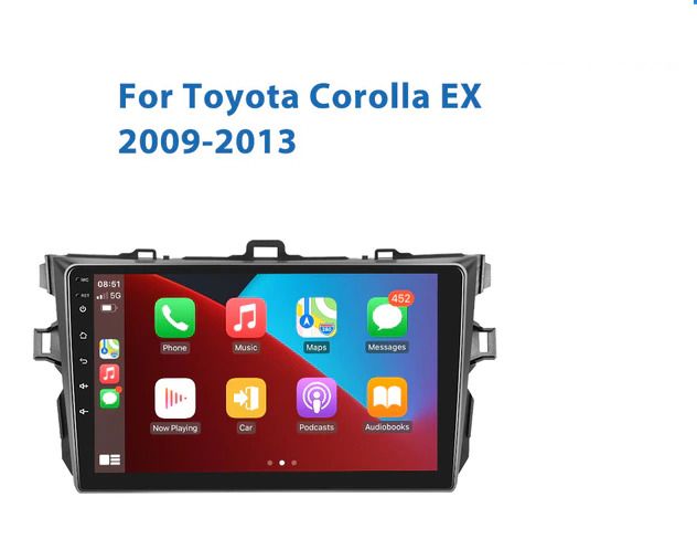 9" Android Car Stereo Radio for Toyota Corolla 2009-2013 Multimedia Player 2 Din Video GPS