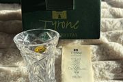 Vintage Tyrone Irish Crystal Bud Vase (With Original Box &amp; Care Guide)
