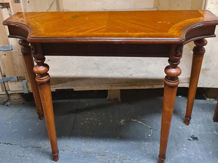 Vintage Wooden Console Table / Side Table with Carved Details