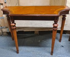 Vintage Wooden Console Table / Side Table with Carved Details