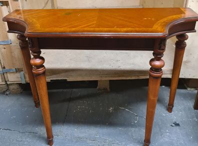 Vintage Wooden Console Table / Side Table with Carved Details