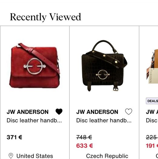 Designer JW Anderson Disc Bag