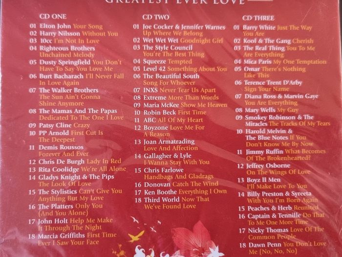 Definitive Love Collection 3 CD Set