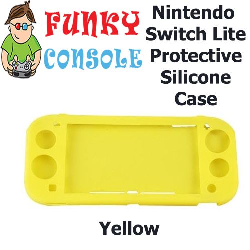 Nintendo Switch Lite Protective Silicone Rubber Gel Console Soft Case Cover Yellow