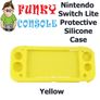 Nintendo Switch Lite Protective Silicone Rubber Gel Console Soft Case Cover Yellow Image 5