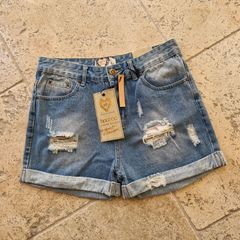 Mom denim shorts (Boohoo)