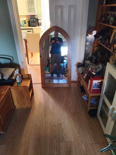 Large gothic arch mirror