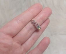 tourmaline ring silver s925 adjustable