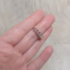 tourmaline ring silver s925 adjustable