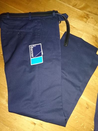 BNWT Boys senior navy school trousers x 2
