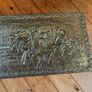 Vintage English Brass Fireplace Kindling Box Image 2