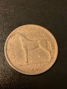 1951 Irish Pre-Decimal Half Crown Coin Leath Choroin