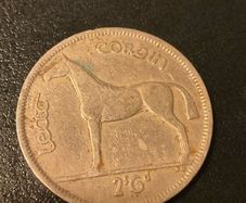 1951 Irish Pre-Decimal Half Crown Coin Leath Choroin