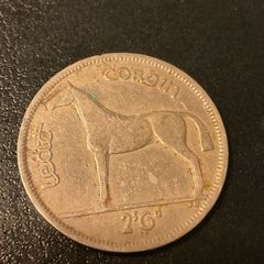 1951 Irish Pre-Decimal Half Crown Coin Leath Choroin