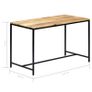 Dining Table 120x60x75 cm Solid Rough Mango Wood Image 6