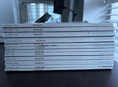British Vogue Magazines 1996 Priced Individually